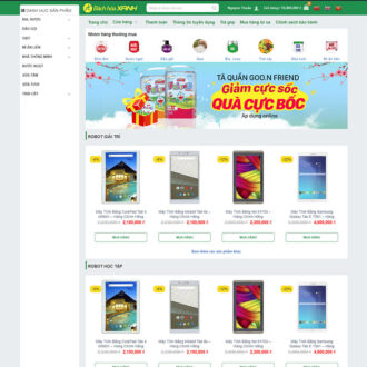 Theme wordpress bách hóa xanh