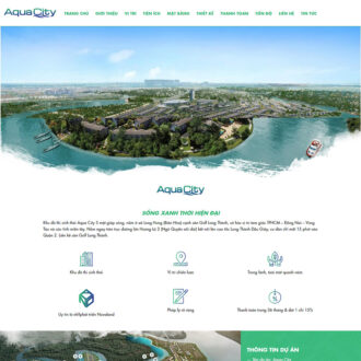 Theme Wordpress landing page BĐS Aqua City