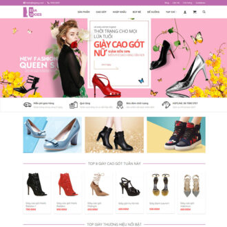 Theme wordpress bán giày nữ 01