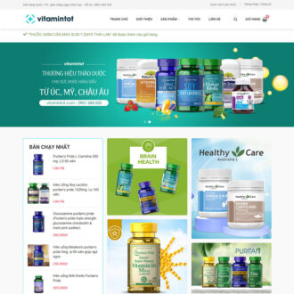 Theme wordpress bán vitamin, thực phẩm chức năng