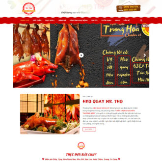 Theme wordpress bán heo quay