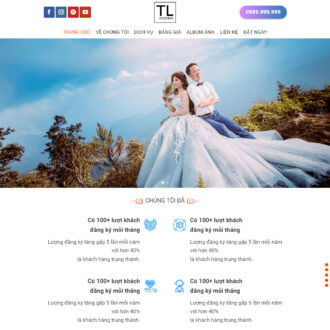 Theme wordpress studio ảnh cưới 05