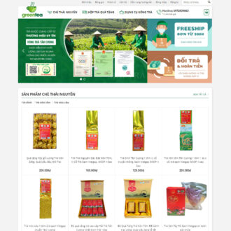 Theme wordpress bán trà xanh 03