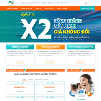 Theme wordpress bán gói cước Viettel, viễn thông