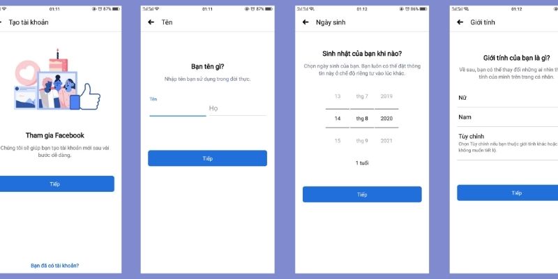 Các bước tạo tài khoản Facebook đơn giản, nhanh chóng