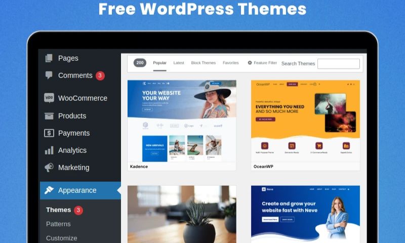 Wordpress hỗ trợ đa dạng các tính năng cho website