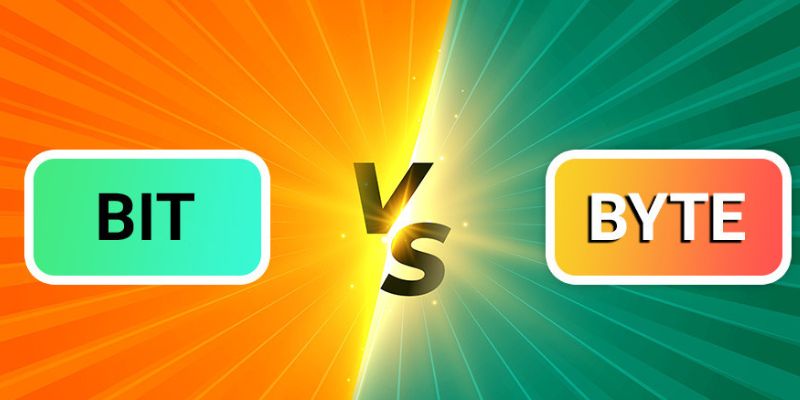Byte và Bit được sử dụng khác nhau