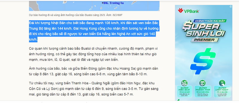 Bôi văn bản muốn sao chép
