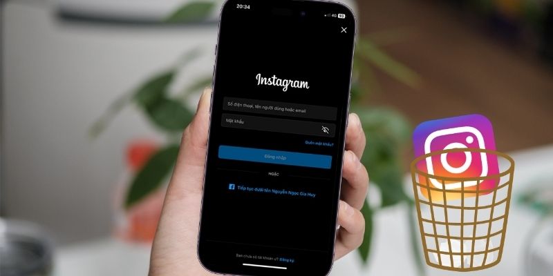 Đây là thao tác giúp xóa tài khoản khỏi nền tảng mạng xã hội Instagram