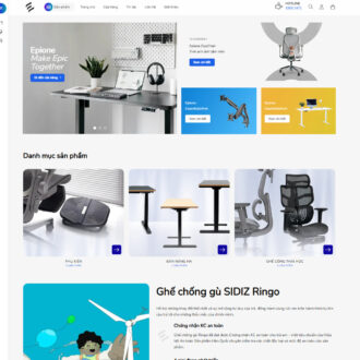 Theme wordpress bán ghế công thái học