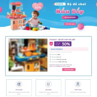 Theme wordpress landing page đồ chơi trẻ em