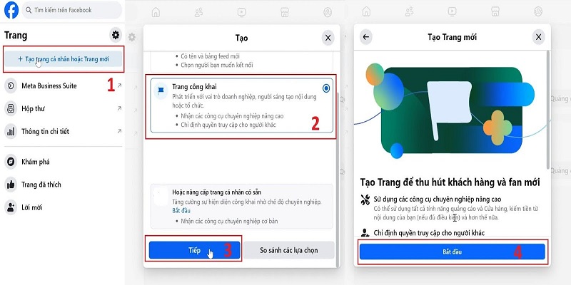 Các bước tạo trang fanpage nhanh, chính xác từ máy tính