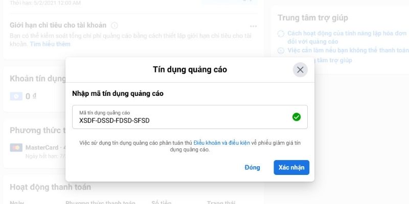 Hướng dẫn dùng tín dụng quảng cáo đơn giản dễ thực hiện