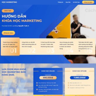 Theme wordpress landing page khóa học marketing