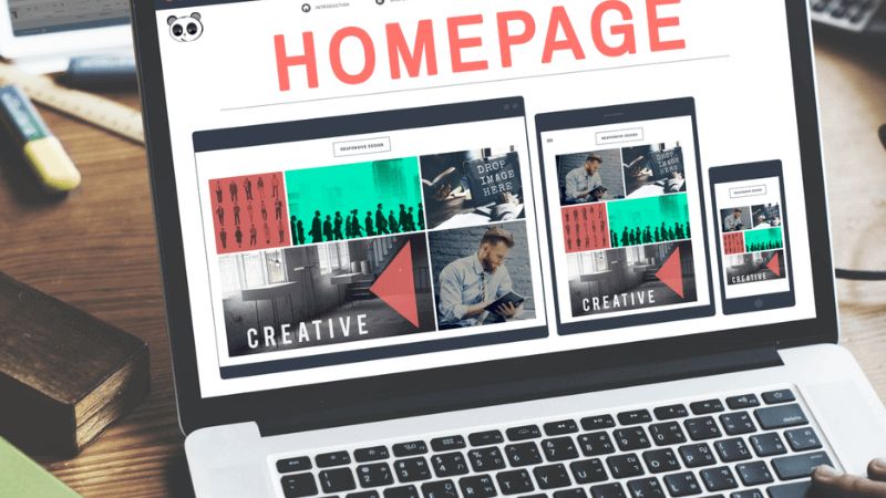 Trang homepage của website cần phải chuẩn và thu hút