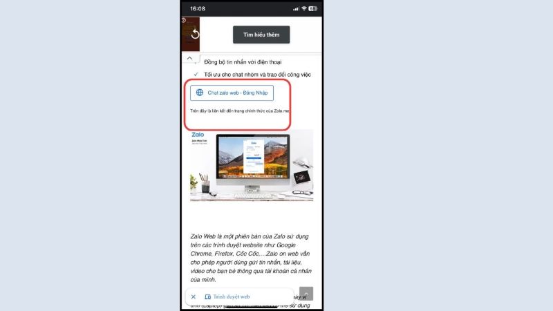 Tạo tài khoản Zalo thứ 2 bằng điện thoại trên web