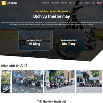 Theme wordpress cho thuê xe máy 01