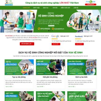 Theme wordpress dịch vụ vệ sinh công nghiệp 01