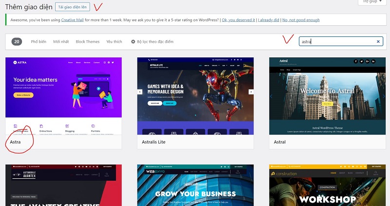 Theme astra đảm bảo tốc độ load trang nhanh