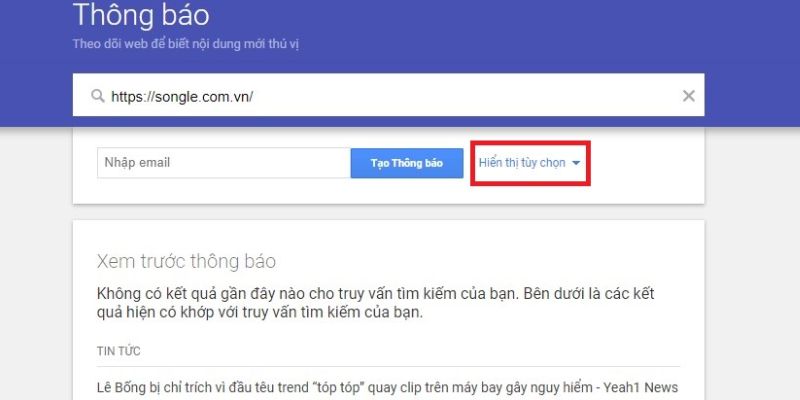 Cách để nhận thông báo từ khóa nhanh từ Alert rất đơn giản