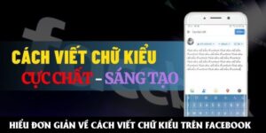 Minh họa về cách viết chữ kiểu trên Facebook