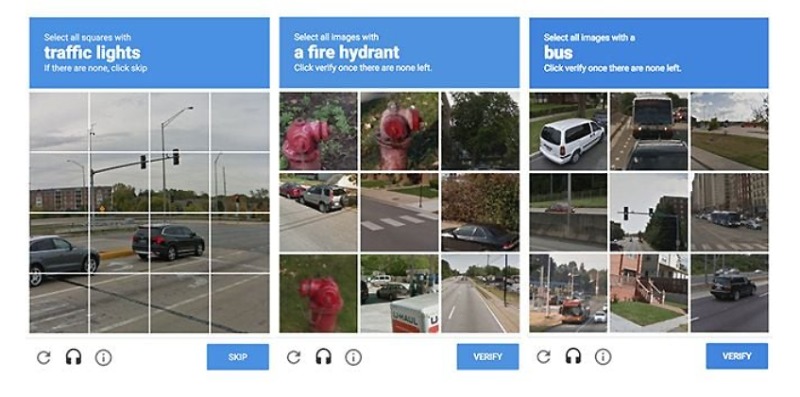Các loại mã captcha thường thấy