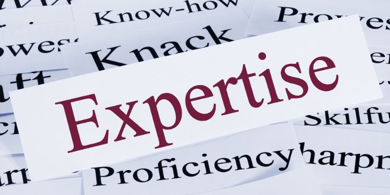 Expertise được dùng để đề cập đến sự thành thạo ở mức độ cao