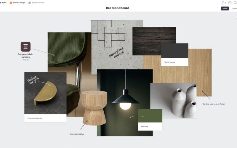 Theme (Chủ đề) trên Moodboard là "khung định hướng" hoặc ý tưởng cốt lõi