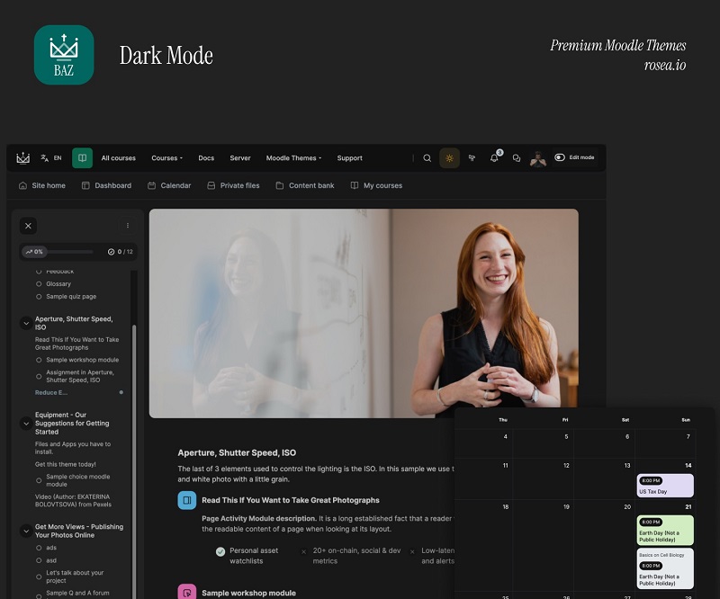Một số lưu ý khi hiệu quả theme Moodle