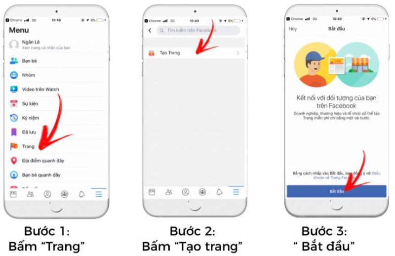 Tạo fanpage trên điện thoại đơn giản