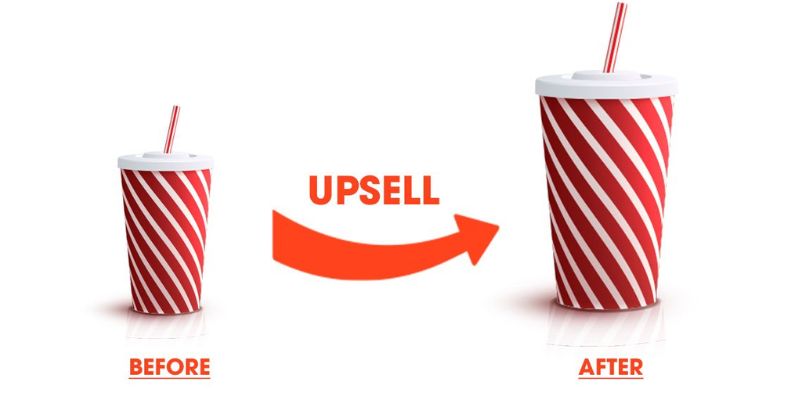 Trong upsell, việc gợi ý sản phẩm rất quan trọng