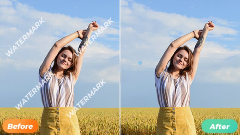 Nên đặt watermark ở vị trí phù hợp đảm bảo tính thẩm mỹ