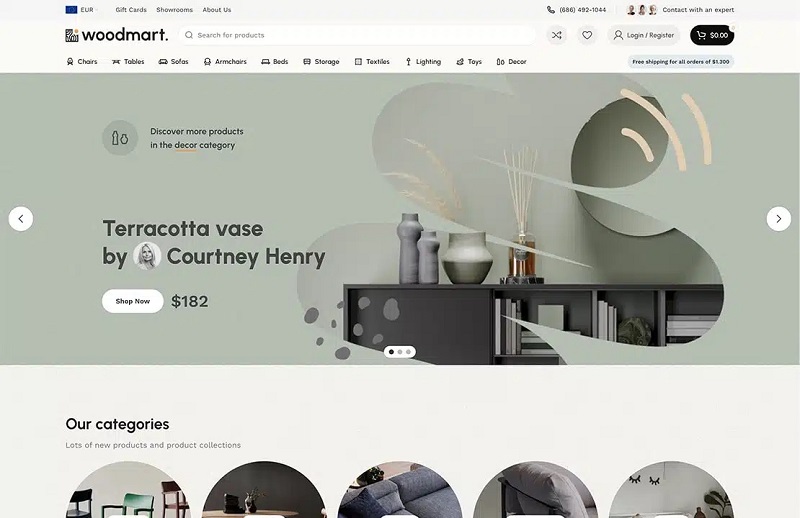 Tốc độ load trang cực nhanh là ưu điểm của Woodmart theme